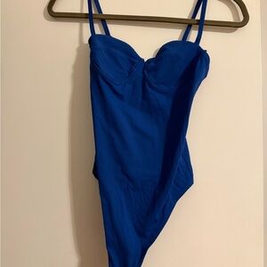 Anine Bing Blue One-Piece Body Suit